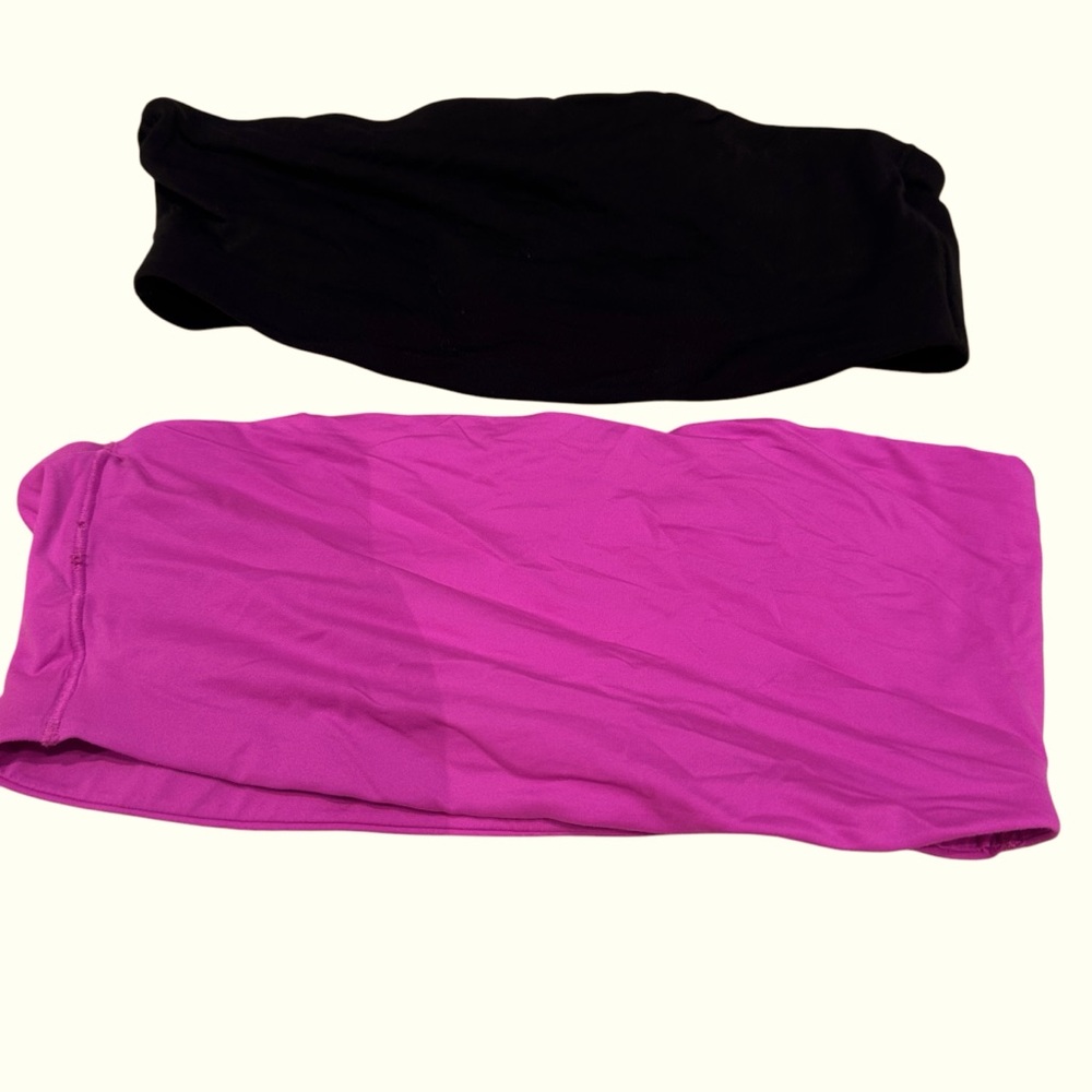 Victoria’s Secret Pink Bandeaus 1 Pink 1 Black Size Large Plus